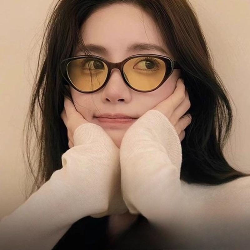 Trend Retro Cat Eye Decoration Women Men  Driving Summer Traveling Female