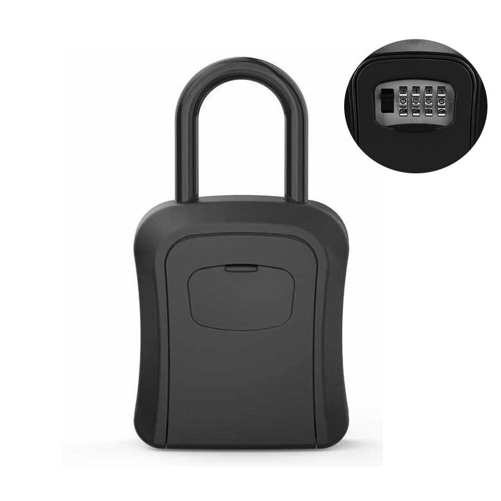 

Сейф для ключів Секретна настінна коробка для ключів Високозахищений кодовий замок Корисна коробка-сейф для ключів чорний