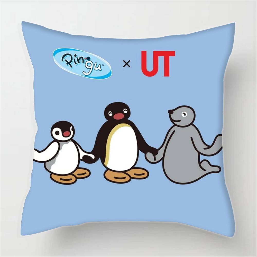 Cartonn P-ingu Penguin  Pillowcases cushion covers living room sofas home decor gifts
