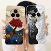 For Realme 14 Pro Plus 5G Phone Case Realme14Pro+ 5G Luxury Cat Butterfly Soft Silicone For Realme 14 ProPlus 2025 RMX5051 Coque