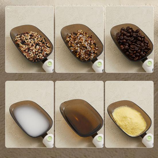 Digital Measuring Spoon Electronic Measuring Scoop Scale 500g/0.1g High Precision Small Kitchen Weighing Cup with LCD Display for Cooking Baking