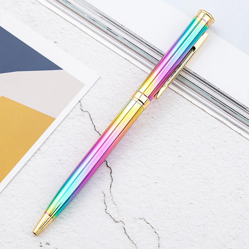 Luxury Metal Ballpoint Signature Ball Point Writing Pen School Office Stationery for Students (black,colours) чёрный