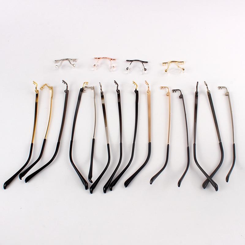 Frameless makeup mirror accessories, including the special mounting screws and center beam for eyewear No screws required Various lens-compatible