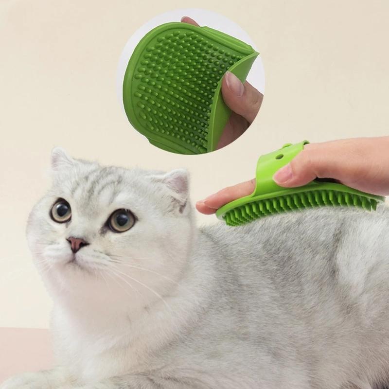 Pack of 10 Adjustable Silicone Cats Grooming Brushes for Furniture Legs Pet Massage Tool Loose Hair Remover