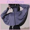 Womens Summer Ice Silk Sun Protection Shirt With Hoodie For Cycling And Outdoor Activities