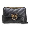 Pinko Sac Bandoulière Quilted Leather Shoulder Bag Black