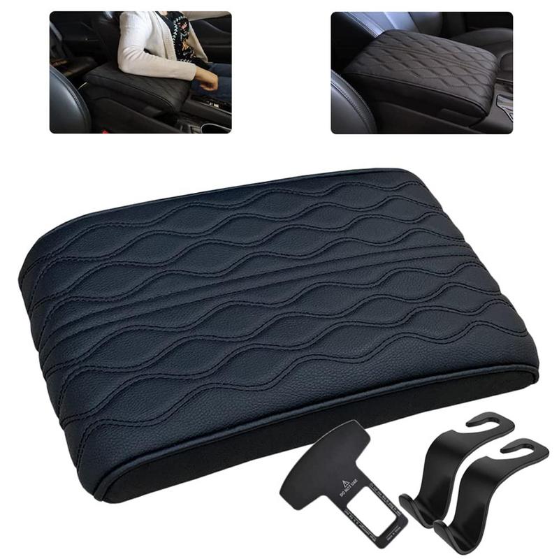Car Center Console Cushion Pad Arm Rest Covering Car Soft Memory Foam Pu Leather Comfortable Water Resistant Car Interior