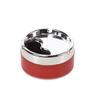 Large Stainless Steel Ashtray with Lid for Home, Hotel, and Living Room Use - Creative Design and Ample Capacity