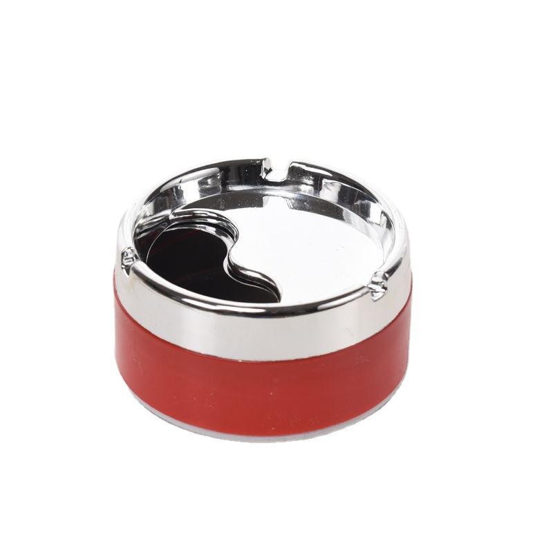 Large Stainless Steel Ashtray with Lid for Home, Hotel, and Living Room Use - Creative Design and Ample Capacity