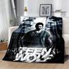 Film Teen Wolf bedruckte Decken Picknickdecke Warme Decke Weich und bequem Decke für Zuhause und Reise Bettwäsche Geburtstagsgeschenk