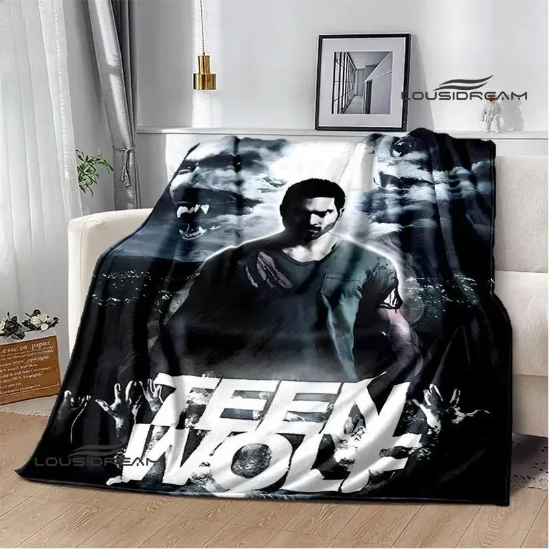 Film Teen Wolf bedruckte Decken Picknickdecke Warme Decke Weich und bequem Decke für Zuhause und Reise Bettwäsche Geburtstagsgeschenk