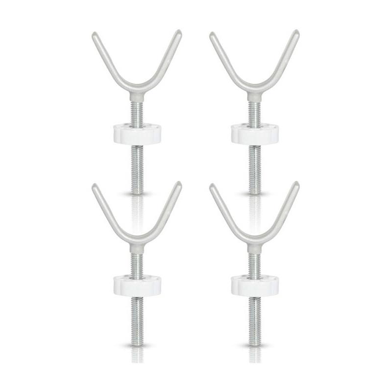 4-pack Barnport Trappräcksadapter Y-spindelstänger M10 (10 mm), Gängad för tryckmonterad säkerhet för barn och husdjur