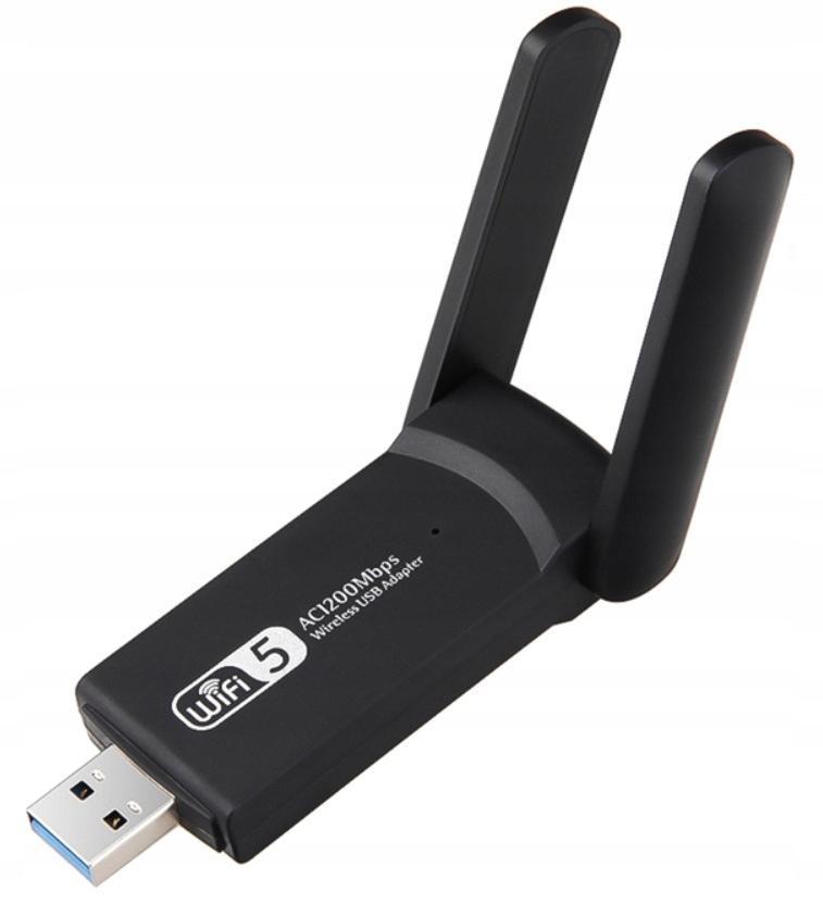 Karta Sieciowa Wifi 1200Mbps 5Ghz Usb 3.0 + Antena