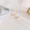 Vintage Fashion Elk Deer Stud Earrings For Women Girls Gold Color Zirconia Christmas Earrings Xmas Jewelry Gift Ear Accessories