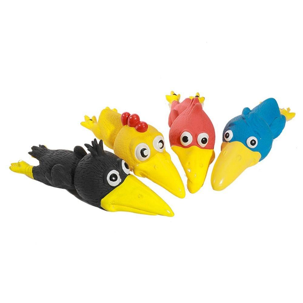 Funny Latex Screaming Chicken Toys Bite Resistant Interactive Play Dog Squeaky Toys Teeth Grinding Safe Pet Toy for Dogs