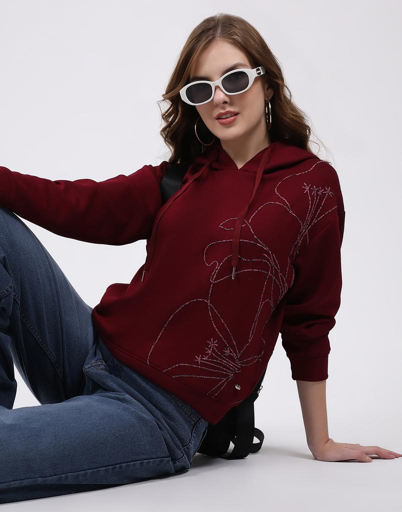 Monte Carlo Women's Hooded Neck Full Sleeve Top