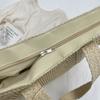 Handwoven Straw Tote Bag Women's Summer Beach Bag with Tassel Detail and Lightweight Design
