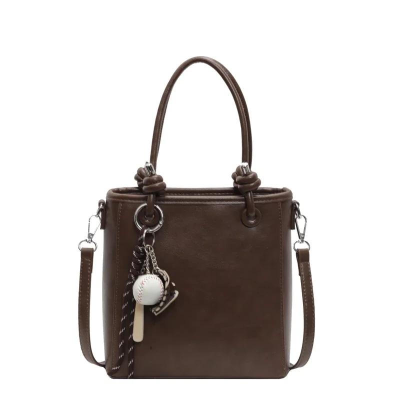 

Ретро-сумка из искусственной кожи на молнии для женщин, однотонная, универсальная, нишевая, дизайн, водоизмещающая, кроссбоди, модная