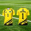 2026 Cabo Verde No.1 Vozinha Football Jersey Soccer Shirt Top Loose Breathable Speed Drying Sportswear Top Men Women T-Shirt
