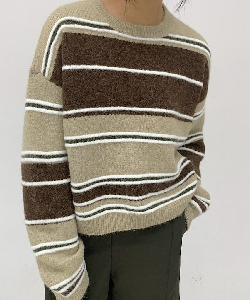 APOEM Brushed Stripe Knit (3C)