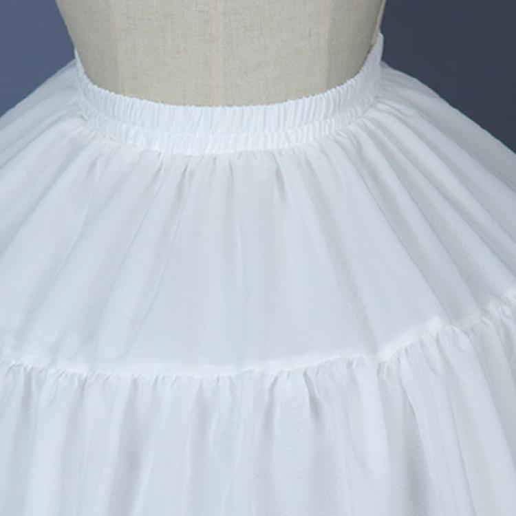 Women Crinoline Petticoat Cage White Hoop Skirt Slips for Wedding Bridal Dress