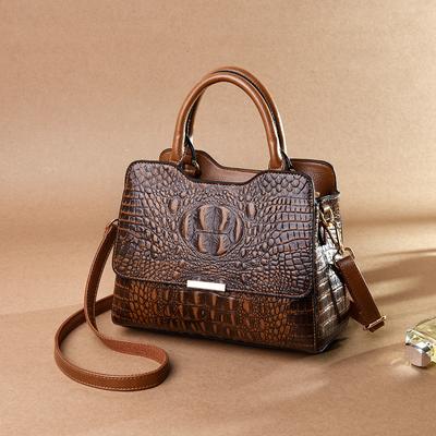 Krokodil Luxus Damentaschen aus echtem Leder weibliche Designer Schultertasche Crossbody Handtasche Damen Pochette Tasche