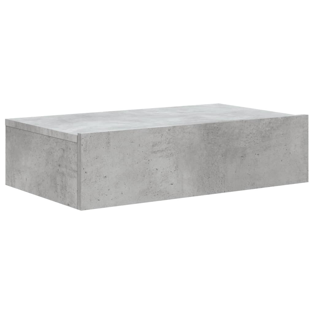 vidaXL TV-Schrank mit LED-Leuchten Betongrau 60x35x15,5 cm