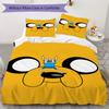Adventure Time Anime Pattern Bedding Uilt Set Uilt Cover Pillowcase Home Decoration Birthday Gift (1 * Duvet Cover + 2 * Pillowcase  Without Core)03
