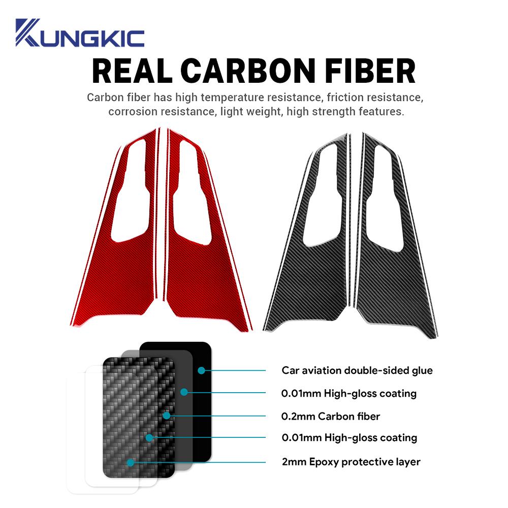 Real Soft Carbon Fiber Sticker For Kia Sportage 2025 2025 2025 2025 LHD RHD Car Door Handle Bowl Panel Trim Interior Accessories