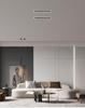 Embedded LED Linear Grille Light: Anti-Glare Rectangular Lamp for Living Room