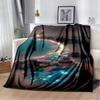 3D Fashion Wave Pebble Starfish Cartoon Flannel Blanket Sofa Bed Bedroom Warm Portable Exquisite Extra Large Warm Blanket Gift