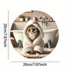Vintage Cat Metal Sign Waterproof Wall Art Home Cafe Decor