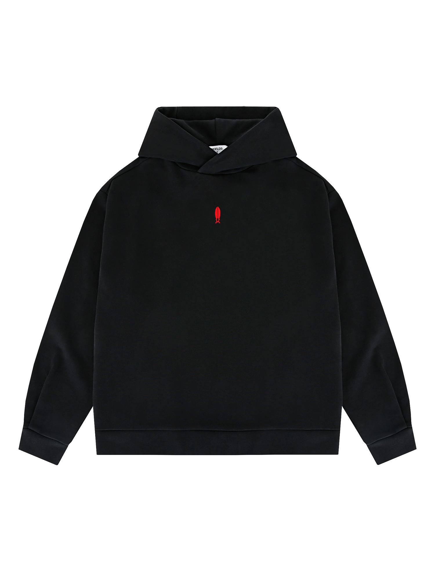Mofros Surfboard Emblem Hoodie Black Xl