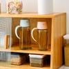 Baiya Glass Oil & Vinegar Dispenser with Handle and Automatic Lid