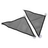 2pcs Reptile Hammock Bearded Dragon Triangular Mesh Hammock with Suction Cups for Iguanas Anoles Geckos SnakesBlack L