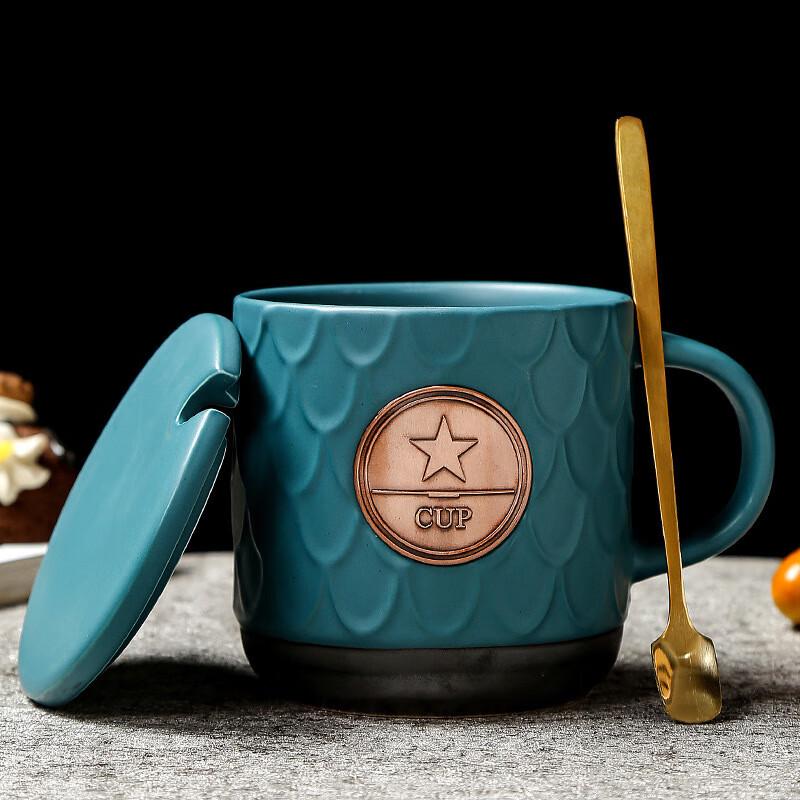 Chá Xún Bronze Seal Ceramic Mug