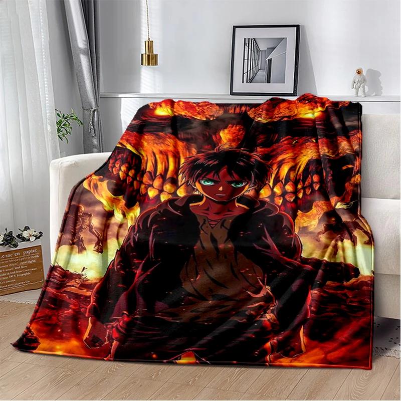 29 Style New Cartoon Attack on Titan Eren Anime Soft Flannel Blankets,Throw Blanket Comfortable for Beds Sofa Home Bedroom Gift