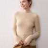 Women's 100% Cashmere High Neck Pullover - Versatile, Solid Color Knit Sweater