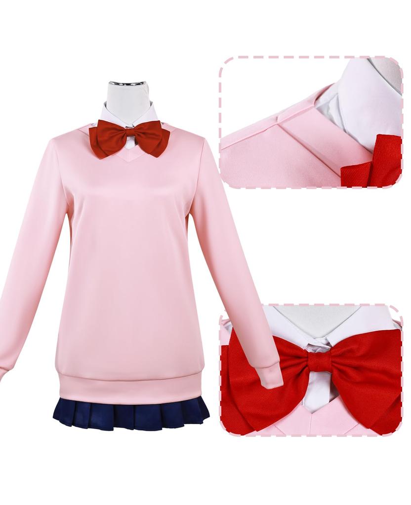 Kostým pro cosplay Momo Ayase s anime DAN DA DAN Cosplay Momo Kompletní dospělá uniforma Ideální pro fotografování Kostýmové akce [CR ROLECOS] Paruka, Sada, Sada, Focení,