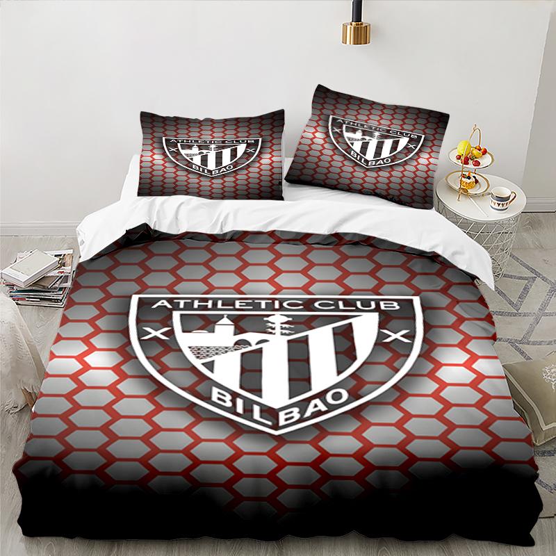 3-teiliges Fußball-Sport-Bettwäsche-Set, Ideal für 1 Bettbezug und 2 Kissenbezüge, Perfekt als Weihnachtsgeschenk, Ideal für Schlafzimmer, Wohnheim