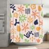 Modern Colorful Shower Curtain Waterproof Decor Bathroom Accessories Home Decoration with Hooks for Bathtub Doors would fit this