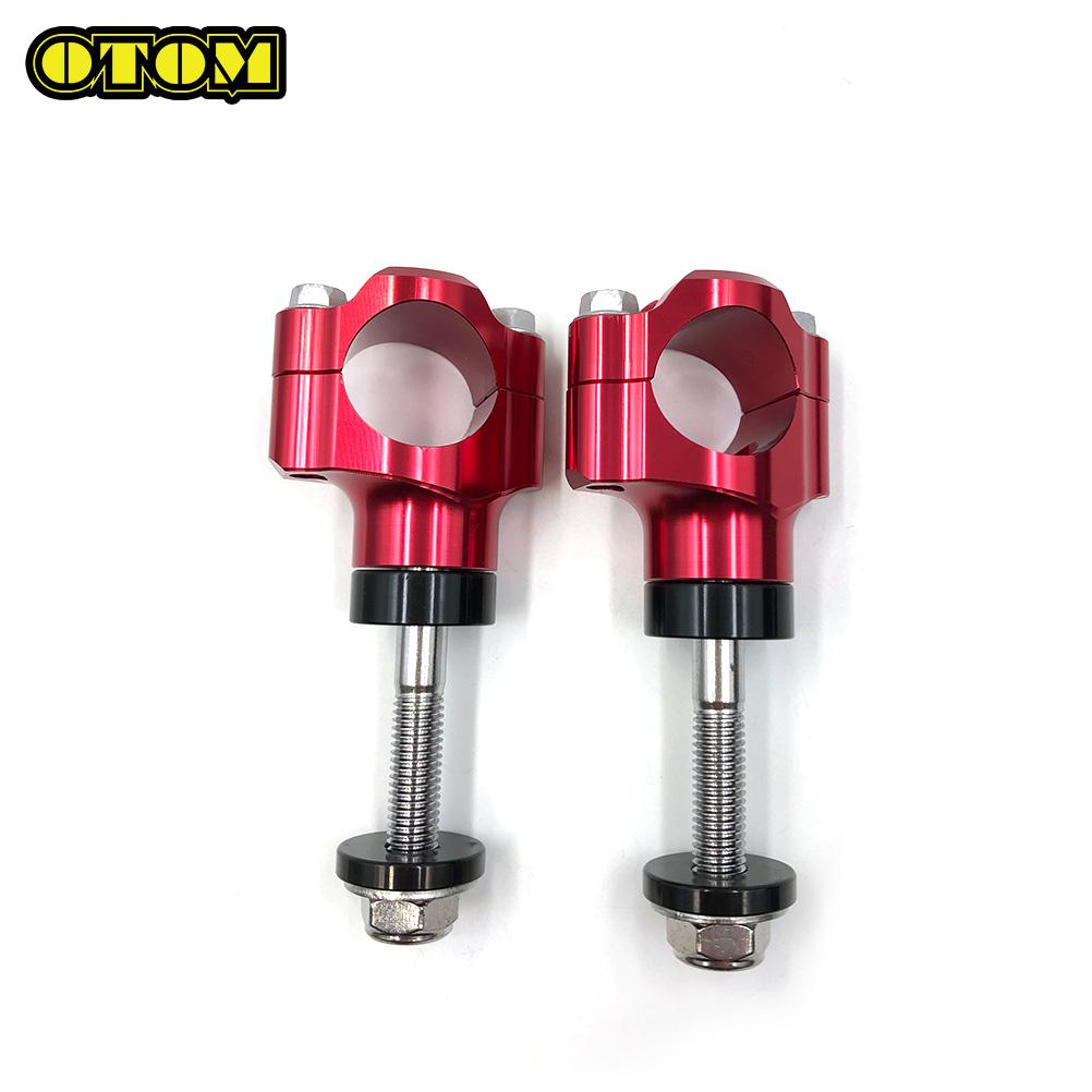 OTOM Motorbike 2 Pcs M12 CNC 28mm Bar Clamps Handlebar Risers Adapter For KTM Honda Suzuki YZF BMW Pit Dirt Off-Road Motorcycle
