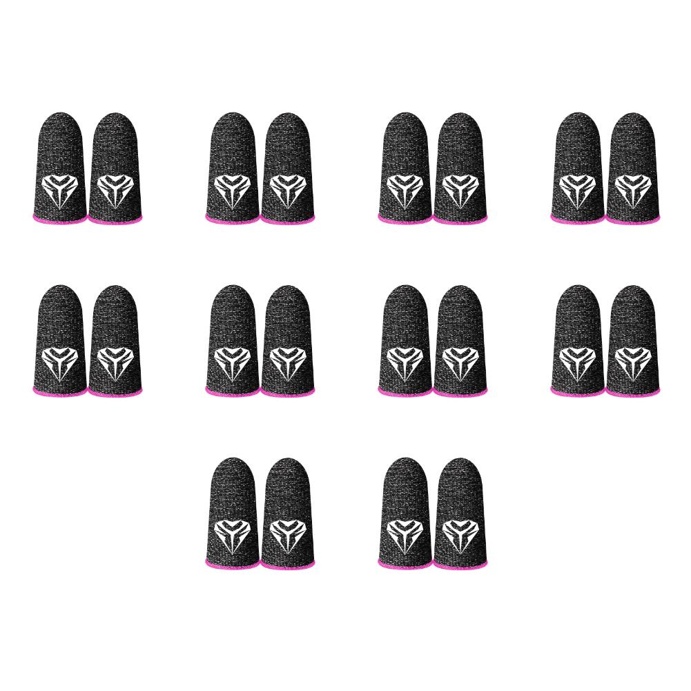 10Pairs Finger Cots Gaming Fingertips Gloves Ultra-thin Breathable Sweatproof Touch Screen Gaming Finger Sleeves For PUBG Mobile