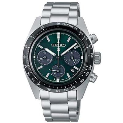 Herre SBDL107 (PROSPEX SPEEDTIMER Solcelle Kronograf Metalrem Herre) Rund Ur Rustfrit Stål