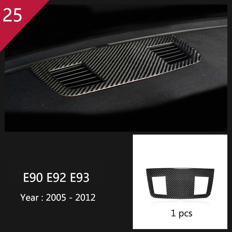 Carbon Fiber Gear Shift Panel Trim Sticker for BMW 3 Series E90 E92 E93 2005-2012 Car Inner Center Control Decorative Accessory
