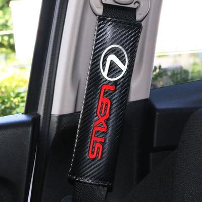 2Pcs Leather Car Seat Belt Cover Protective Shoulders Auto Decoration Strap Pad Fit for RX RX300 RX330 RX350 RX460 RX450H