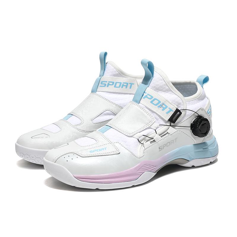 Retro Bingo Marshmallow Cross 2.0 Badminton Shoes - Anti-slip, Shock Absorption, Competition-ready