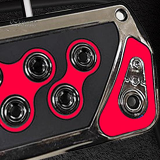 2Pcs Non-Slip Automatic Transmission Pedal Covers Replacement Kit Wear-Resistant Simple Installation Gas Pedal Brake Pedal Covers Auto Parts