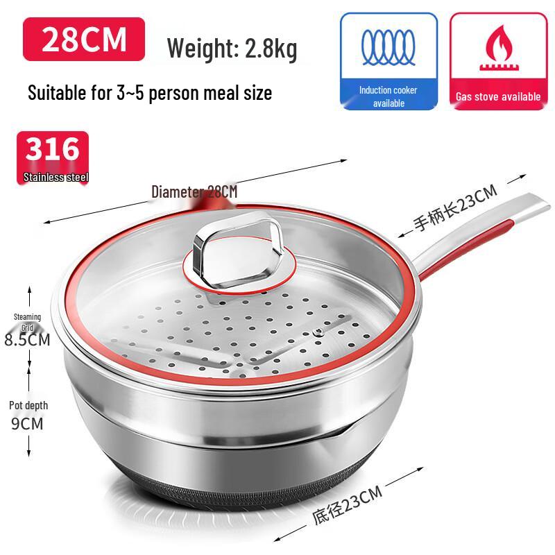 KATA 316 Edelstahl Antihaft Multi-Kocher