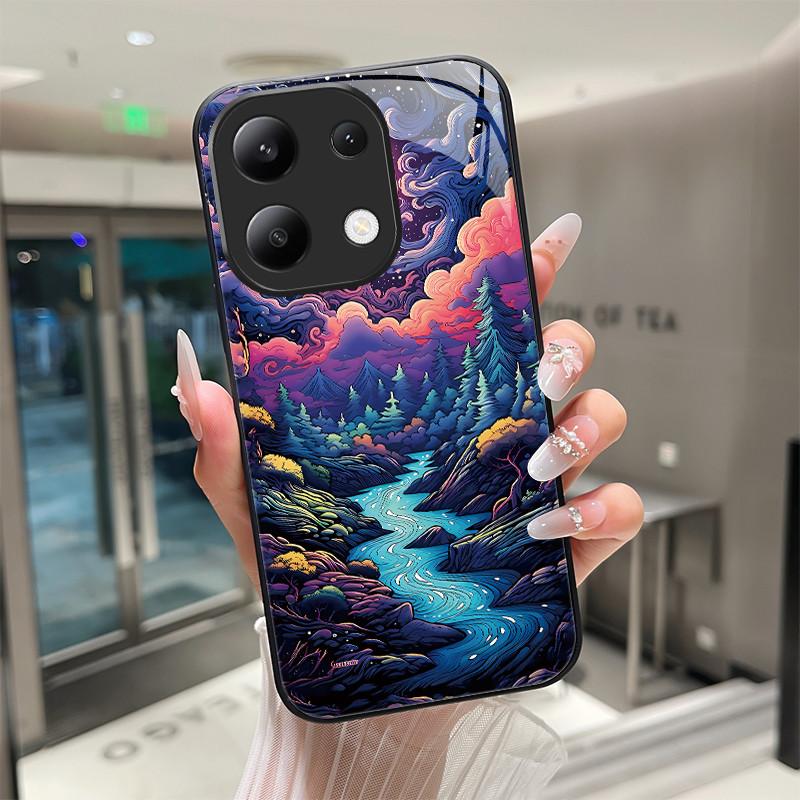 

FASHION Tiger Dragon For Xiaomi Redmi Note 13 14 Pro Plus 14S Poco M6 Pro X6 X7 5G 4G Tempered Glass Phone Case Hard Back Cover Note 14S